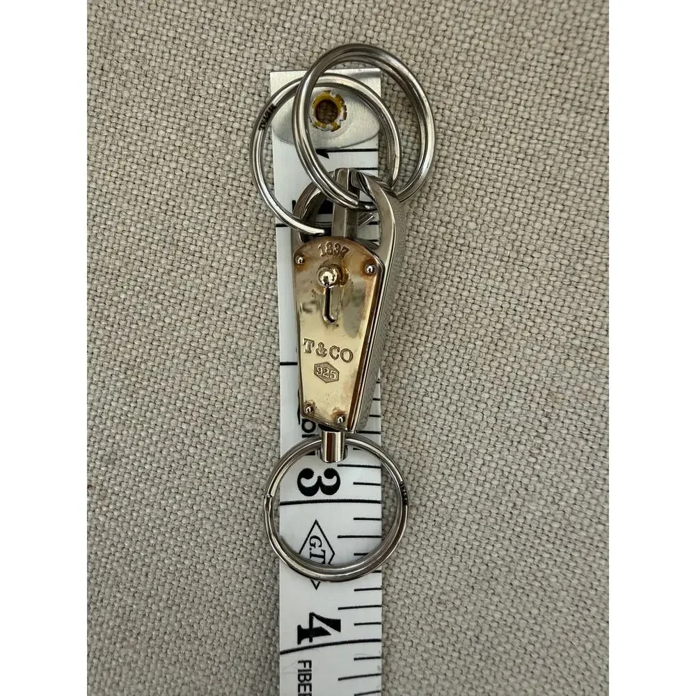 Tiffany & Co. 1837® Makers Valet Key Ring in Sterling Silver + Stainless Steel